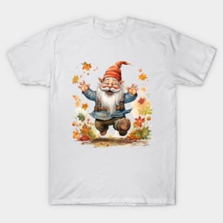 Autumn Happy Gnome #13 T-Shirt